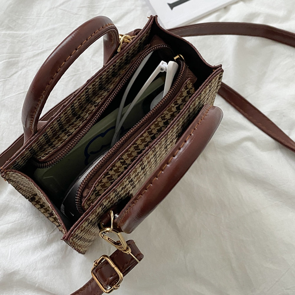 Mini Retro Plaid Bag