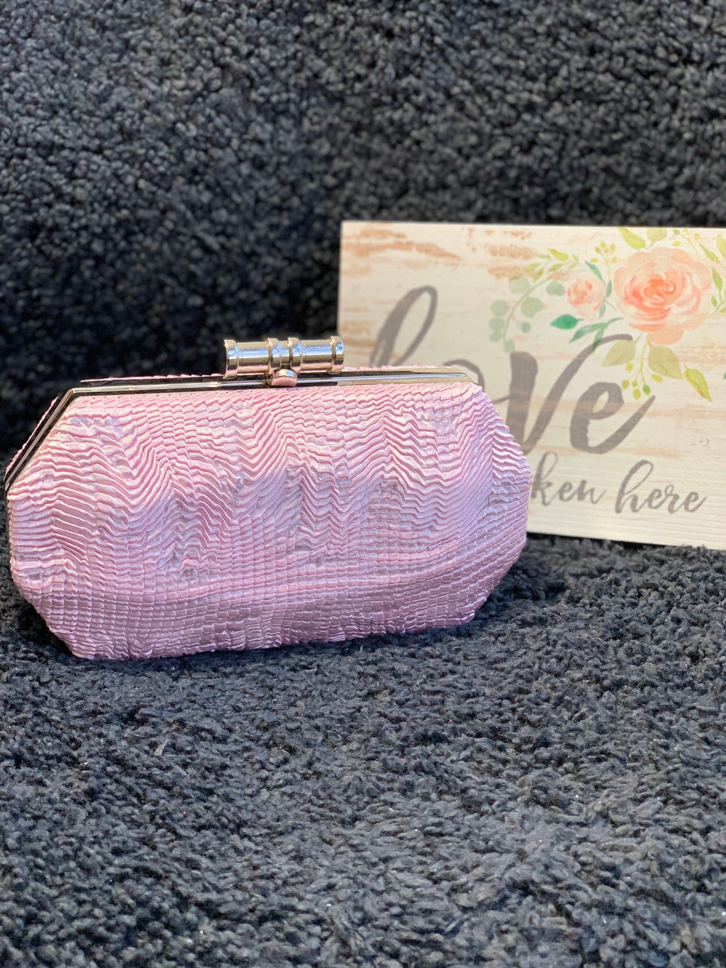 Textured Fabric Clutch