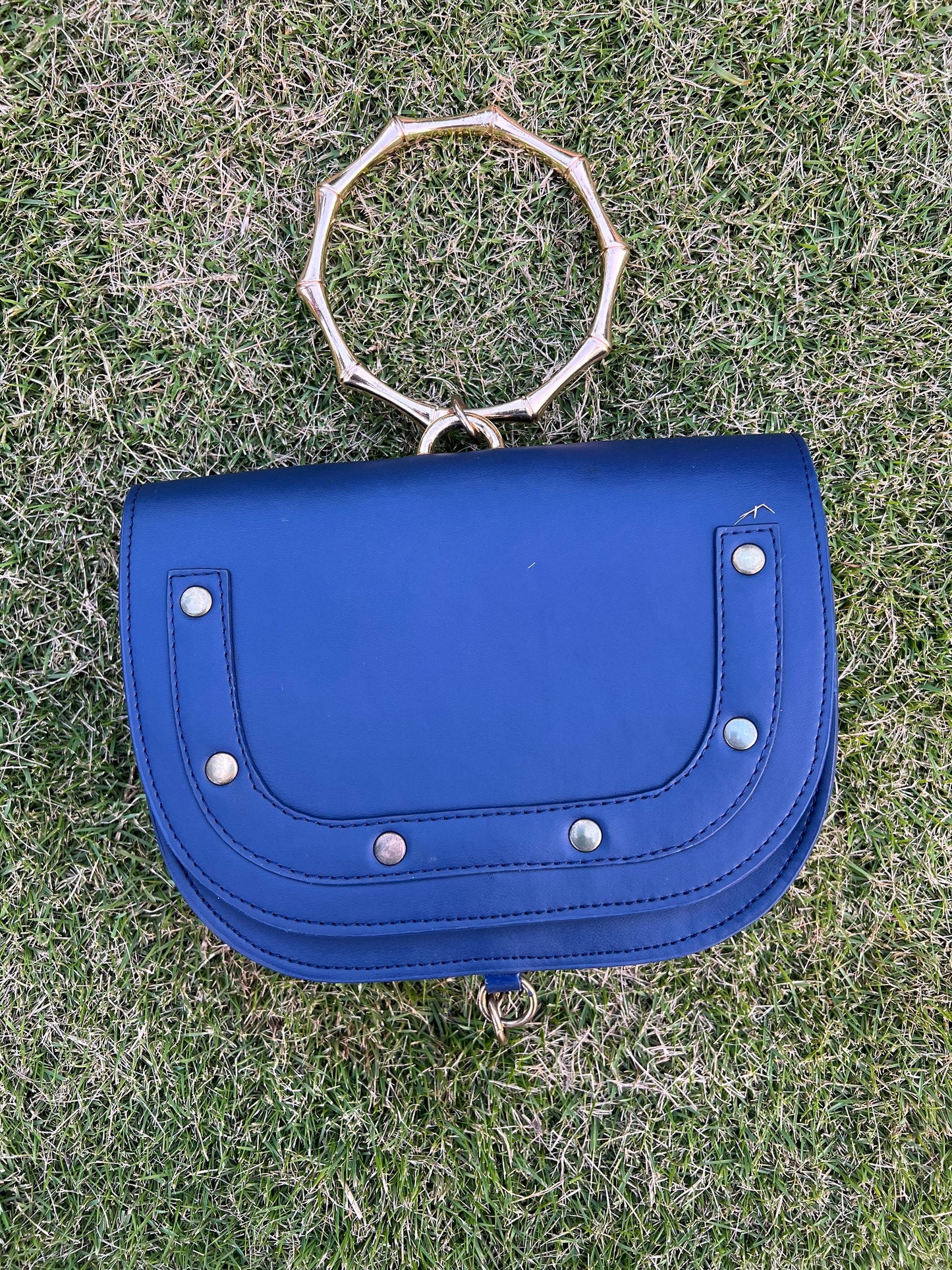 Crescent Bag with Top Ring Handle