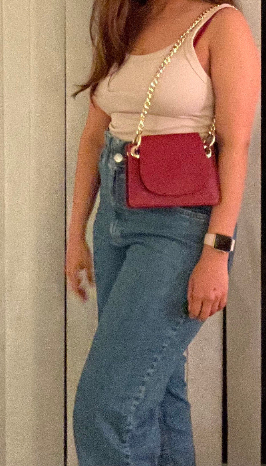 Mini Croc Shoulder Bag